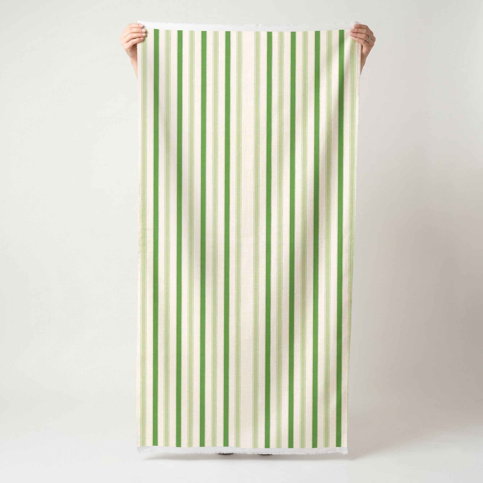 Bellagio Blush Mint Stripes - Fabric