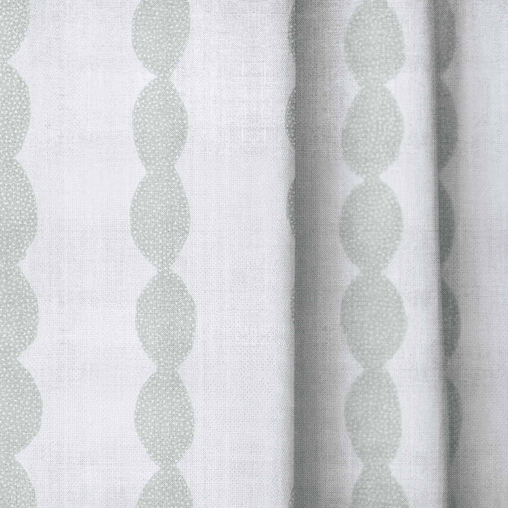 Loose Stems Lichen Chord Stripe - Drapery